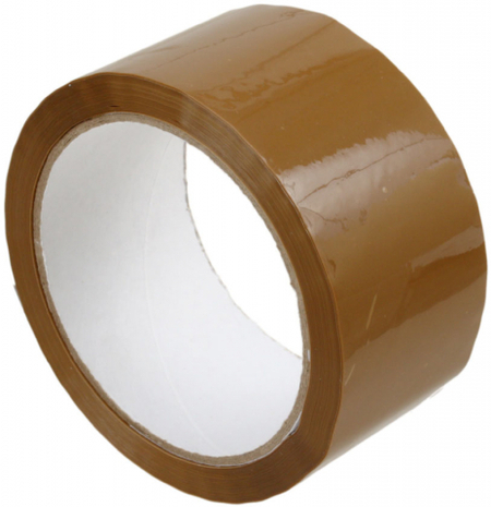 Клейкая лента упаковочная «Вэмакс групп», 48 мм*66 м, толщина ленты 40 мкм, коричневая
