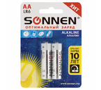 Батарейки щелочные Sonnen Alkaline, АА, LR6, 1.5V, 2 шт. Батарейки щелочные Sonnen Alkaline, АА, LR6, 1.5V, 2 шт.