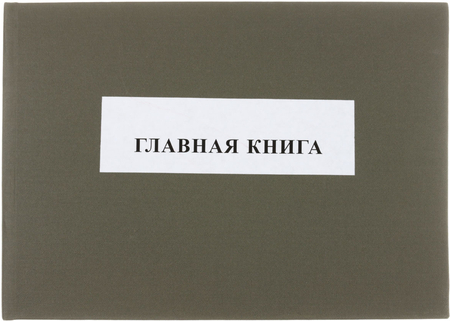 Главная книга, 297*210 мм, 150 л., ассорти