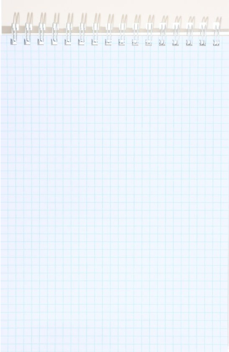 Блокнот на гребне «Феникс+», 145*200 мм, 60 л., клетка (синяя), «Ноутбук»