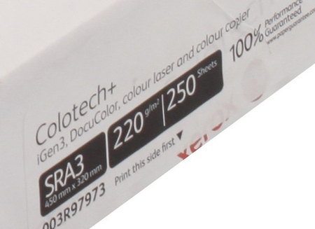 Бумага офисная Xerox Colotech+ Uncoated (без покрытия), SRA3 (450*320 мм), 220 г/м2, 250 л.