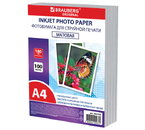 Бумага для струйной фотопечати матовая односторонняя Brauberg Original Plus, А4 (210×297 мм), 180 г/м², 100 л. Бумага для струйной фотопечати матовая односторонняя Brauberg Original Plus, А4 (210×297 мм), 180 г/м², 100 л.