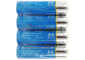 Батарейки щелочные Mirex Ultra Alkaline, AA, LR6, 1.5V, 4 шт.