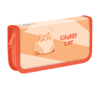 Пенал однокамерный ArtSpace, 190×90 мм, Chubby Cat Пенал однокамерный ArtSpace, 190×90 мм, Chubby Cat