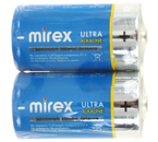 Батарейки щелочные Mirex Ultra Alkaline, C, LR14, 1.5V, 2 шт.