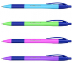 Ручка шариковая автоматическая одноразовая ErichKrause U-209 Neon, корпус ассорти, стержень синий Ручка шариковая автоматическая одноразовая ErichKrause U-209 Neon, корпус ассорти, стержень синий