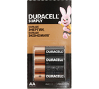 Батарейки щелочные Duracell Simply, AA, LR6, 1.5V, 4 шт.