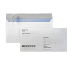 Конверт почтовый 110×220 мм (DL) KurtStrip, силикон, с подсказкой «Кому-Куда», запечатка Конверт почтовый 110×220 мм (DL) KurtStrip, силикон, с подсказкой «Кому-Куда», запечатка