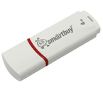 Флэш-накопитель SmartBuy Crown (2.0), 4 Gb, корпус белый