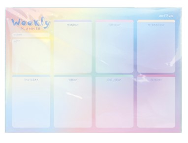 Планер магнитный на неделю Meshu, А4 (210*297 мм), Gradient