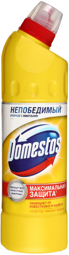 Средство для мытья сантехники Domestos, 500 мл, «Лимонная свежесть»