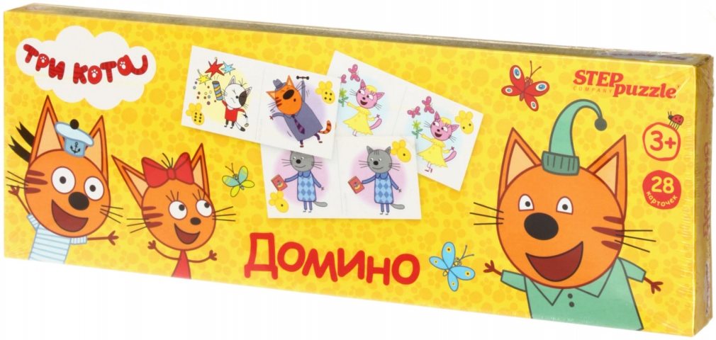 Игра настольная «Домино. Три кота» 3+