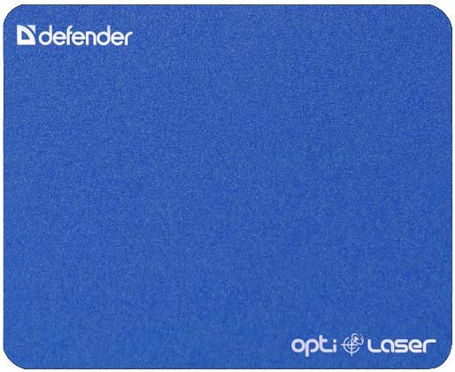 Коврик для мыши Defender Silver Opti-Laser 220×180×0,4 мм, синий металлик