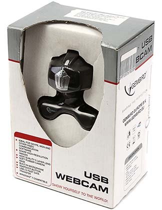 WEB-камера Gembird CAM67U, USB, проводная, черная