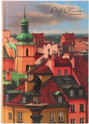 Ежедневник полудатированный «Канц-Эксмо», 145*210 мм, 192 л., «Архитектура. Крыши домов»