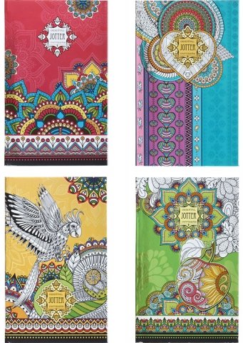 Блокнот Oriental Jotter Patterns, 125*205 мм, 80 л., линия, ассорти