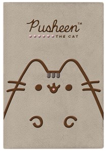 Блокнот на склейке Pusheen 145×210 мм, 80 л., линия (в плюшевой обложке с вышивкой)