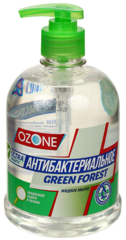 Мыло жидкое Ozone «Антибактериальное», 500 мл, Green Forest