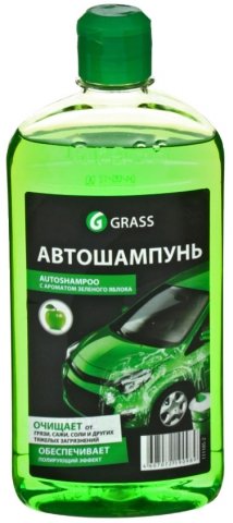 Автошампунь Grass Auto shampoo, 500 мл, с ароматом яблока