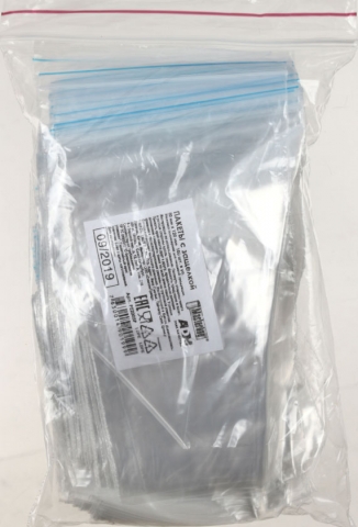 Пакет упаковочный с застежкой (ZipLock) Masterbag АДМ 80×120 мм, 100 шт., 45 мкм