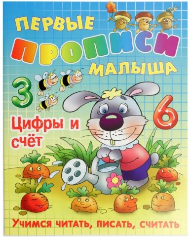 Книга развивающая «Первые прописи малыша» для дошкольников, «Цифры и счет», 8 л.