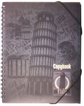 Тетрадь общая А4, 90 л. на гребне и на резинках Copybook, клетка