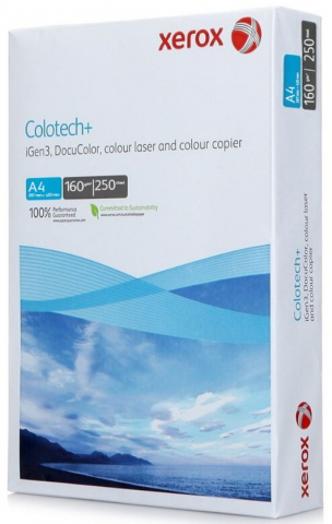 Бумага офисная Xerox Colotech + Production and Office Colour Laser А4 (210×297 мм), 160 г/м², 250 л.