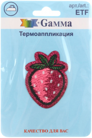 Термоаппликация Gamma, №02, «Ягода», 3,4*4,5 см