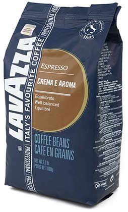 Кофе натуральный в зернах Lavazza Crema&Aroma Espresso, 1000 г, среднеобжаренный