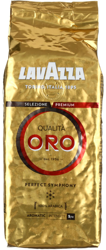 Кофе натуральный в зернах Lavazza Qualita Oro, 250 г, среднеобжаренный