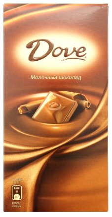 Шоколад Dove, 100 г, молочный шоколад