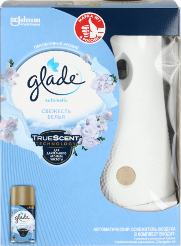 Освежитель воздуха Glade Automatic , 269 мл, «Свежесть белья»