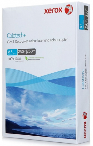 Бумага офисная Xerox Colotech + Production and Office Colour Laser А3 (297×420 мм), 250 г/м², 250 л.