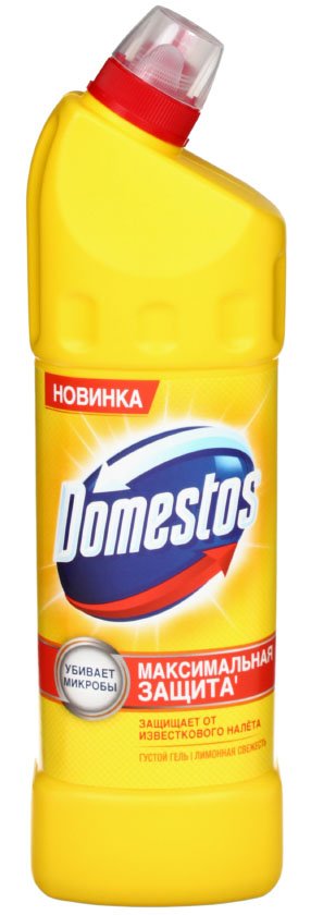 Средство для мытья сантехники Domestos , 1000 мл, «Лимонная свежесть»