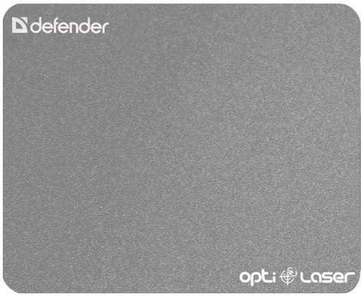 Коврик для мыши Defender Silver Opti-Laser 220×180×0,4 мм, серебристый