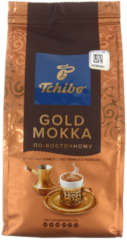 Кофе натуральный молотый Tchibo Gold Mokka, 200 г, среднеобжаренный, «По-восточному»