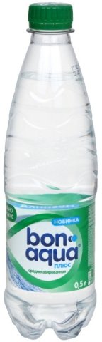 Вода питьевая Bonaqua, 0,5 л, среднегазированная