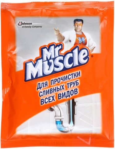 Средство для чистки труб Mr. Muscle , 70 г (порошок)