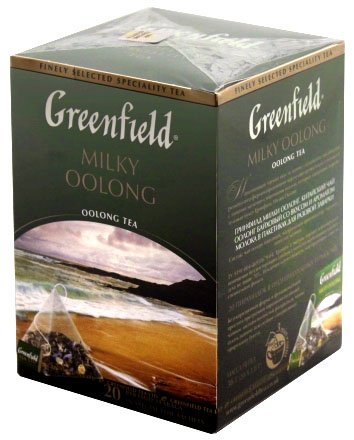 Чай Greenfield, 36 г, 20 пакетиков-пирамидок, Milky Oolong, зеленый чай