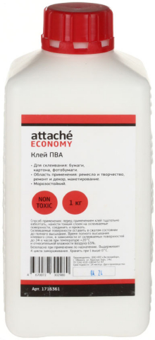 Клей ПВА Attache Economy, 1000 г (1000 мл)