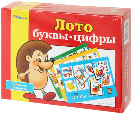 Игра настольная «Лото» Step Puzzle «Буквы-цифры»