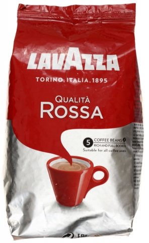 Кофе натуральный в зернах Lavazza Qualita Rosso, 1000 г, среднеобжаренный