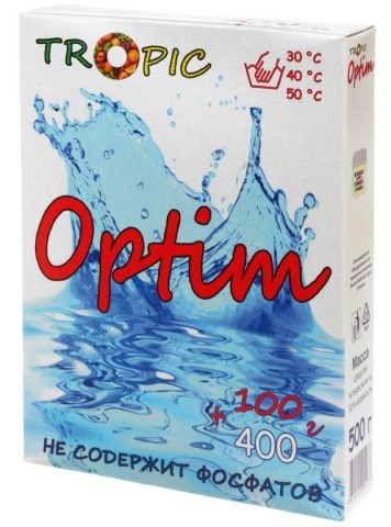 Порошок стиральный Optim, 500 г, Tropic