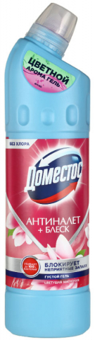 Средство для мытья сантехники Domestos 750 мл, «Антиналет+блеск. Цветущая магнолия»