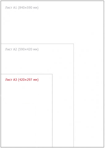 Ватман «Полиграфкомбинат», А3 (420*297 мм), 200 г/м2