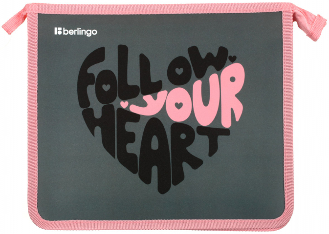 Папка для тетрадей Berlingo А5 240×205×40 мм, Follow Your Heart