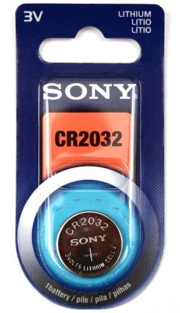 Батарейка литиевая Sony Lithium, CR2032, 3V