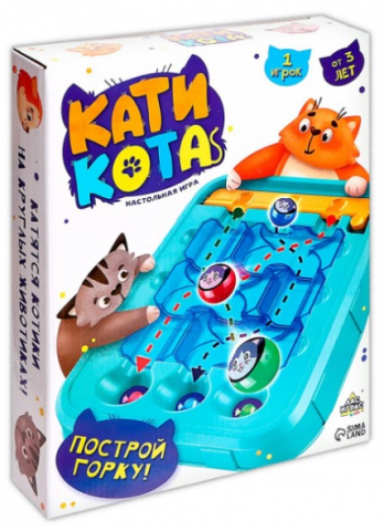 Игра настольная «Кати кота», 1 игрок, 3+