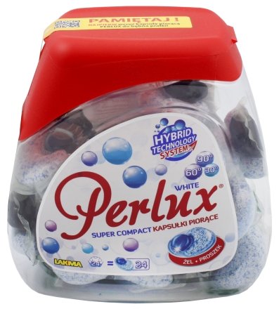 Капсулы для стирки Perlux Super Compact, 24 шт., White 