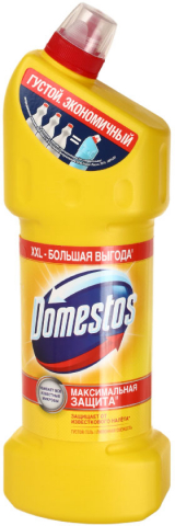 Средство для мытья сантехники Domestos, 1500 мл, «Лимонная свежесть», гель